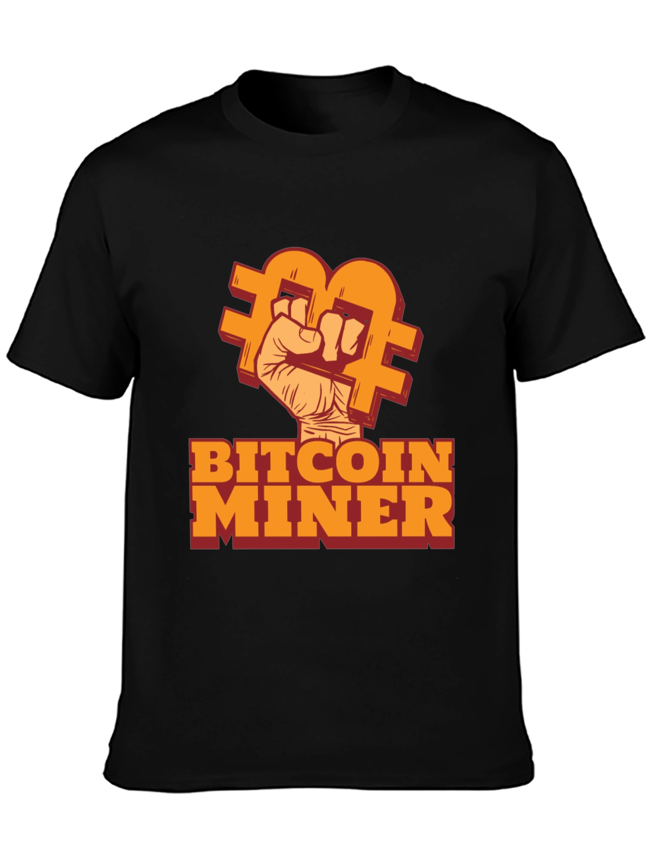 Bitcoin Miner Black T-Shirt - Crypto Enthusiast Tee