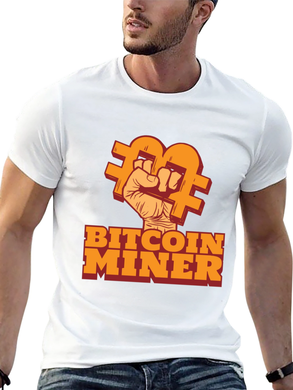 Bitcoin Miner Black T-Shirt - Crypto Enthusiast Tee