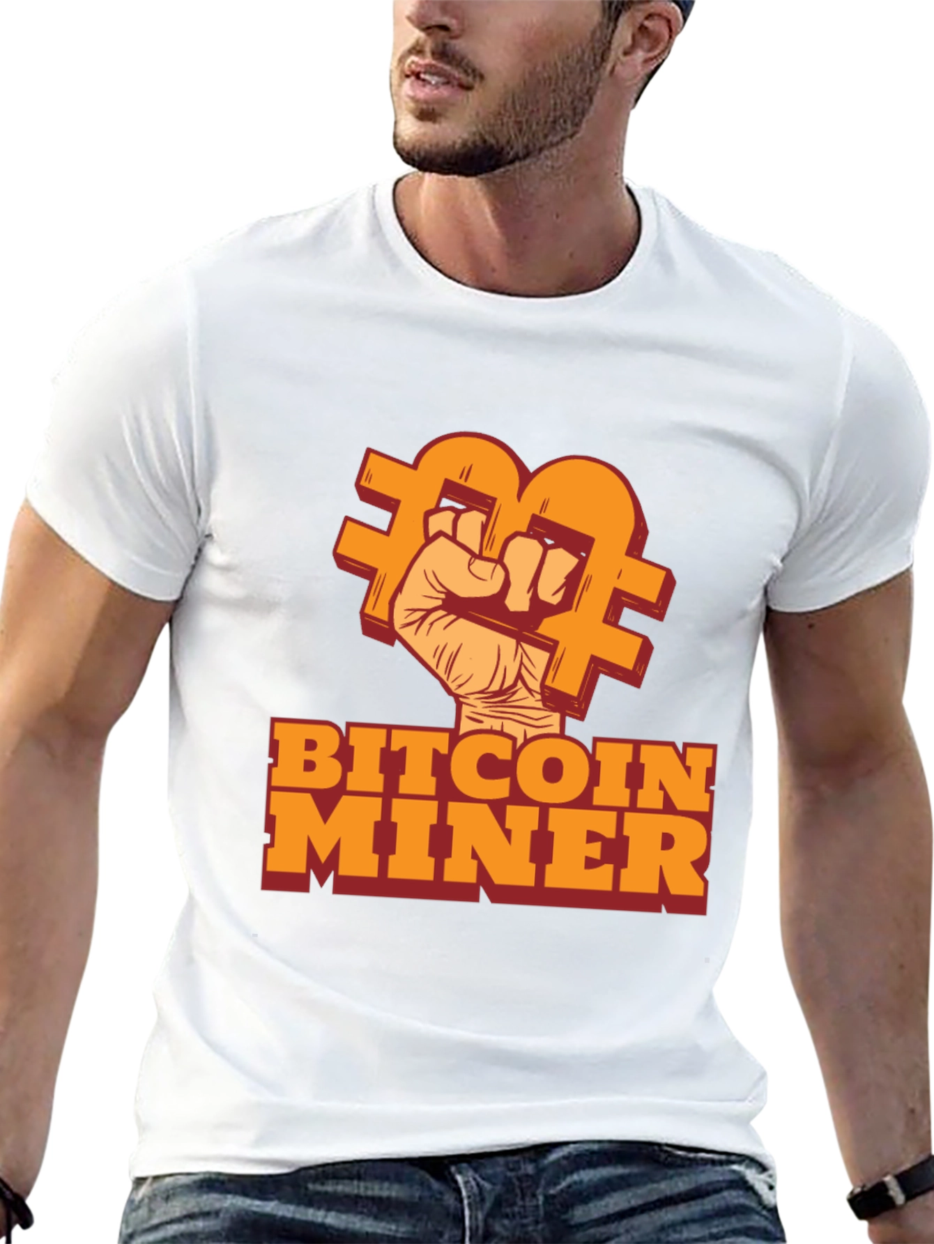 Bitcoin Miner Black T-Shirt - Crypto Enthusiast Tee