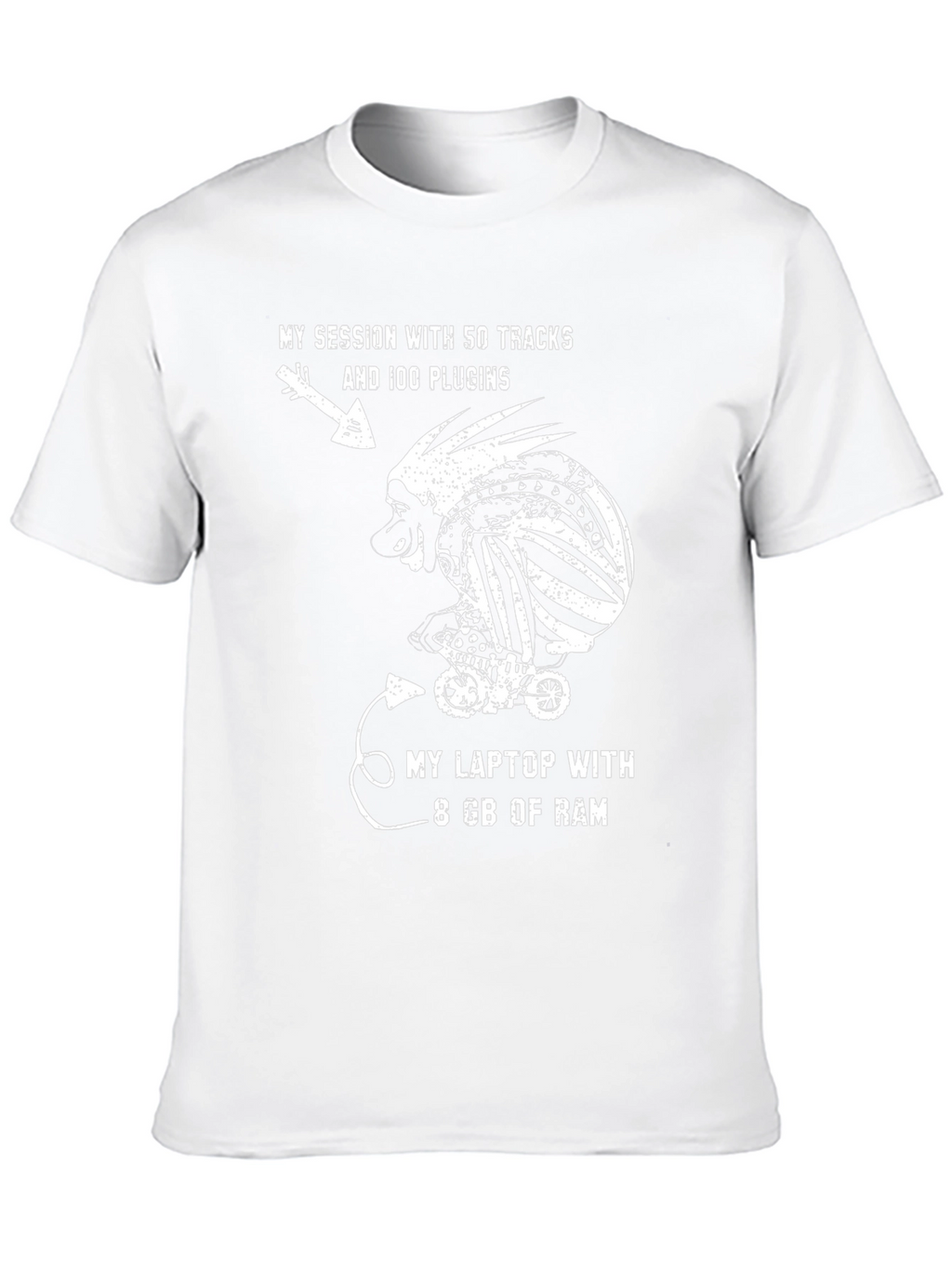 Funny Music Producer T-Shirt: 8GB RAM Struggles