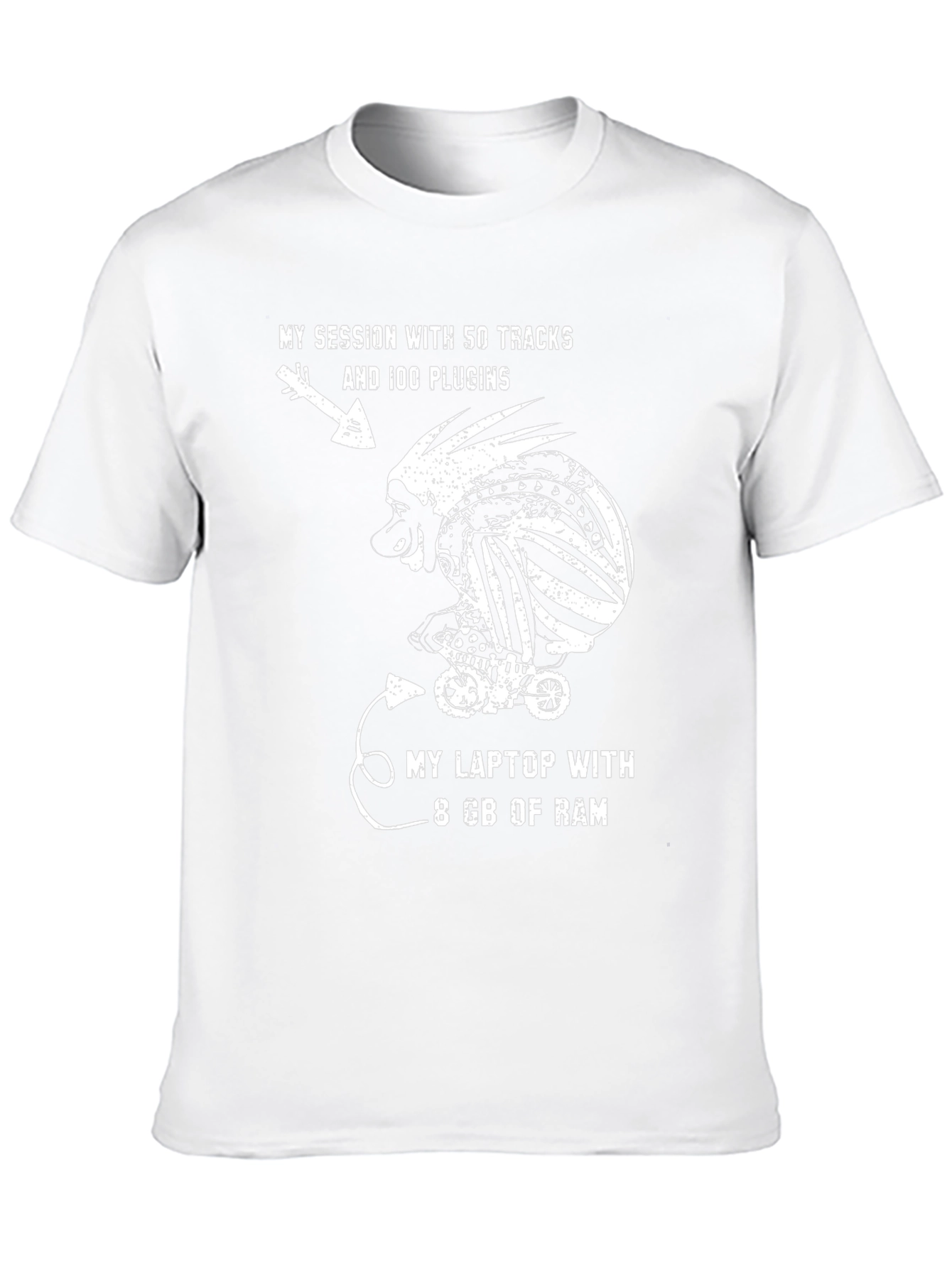 Funny Music Producer T-Shirt: 8GB RAM Struggles