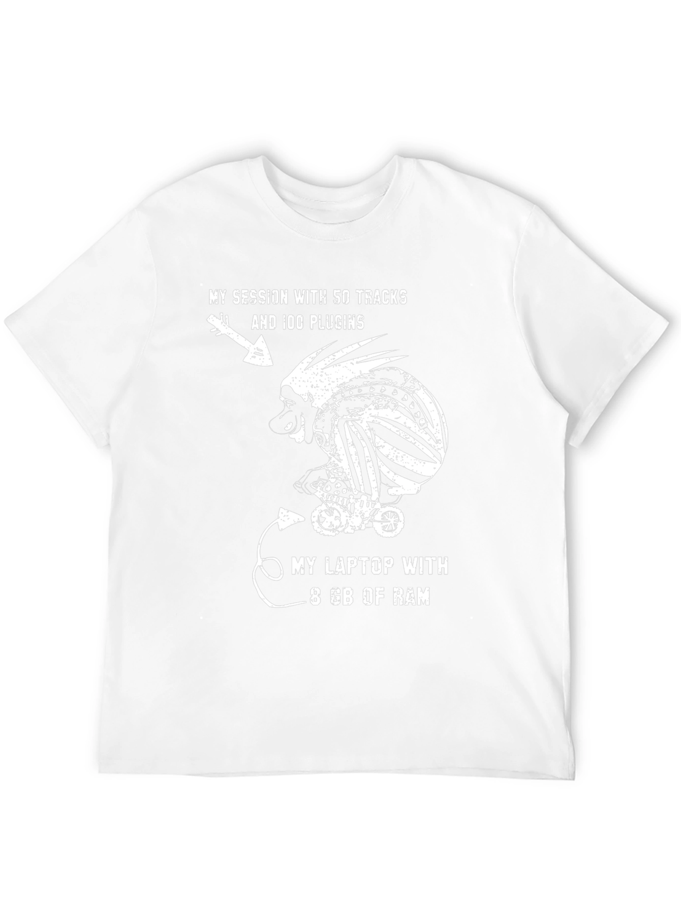 Funny Music Producer T-Shirt: 8GB RAM Struggles