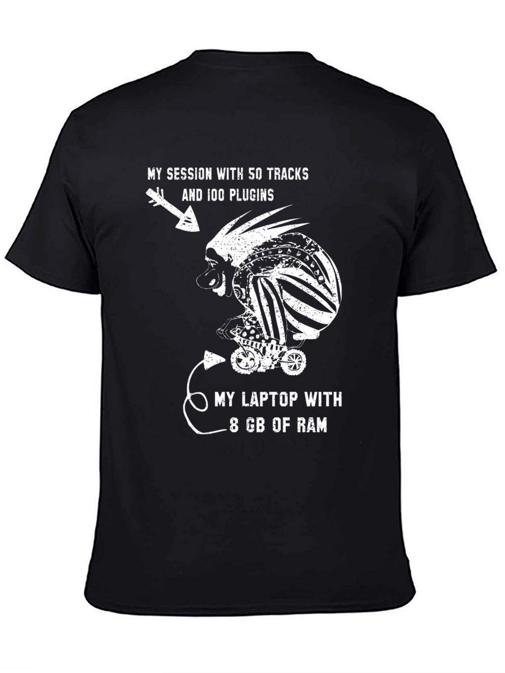 Funny Music Producer T-Shirt: 8GB RAM Struggles