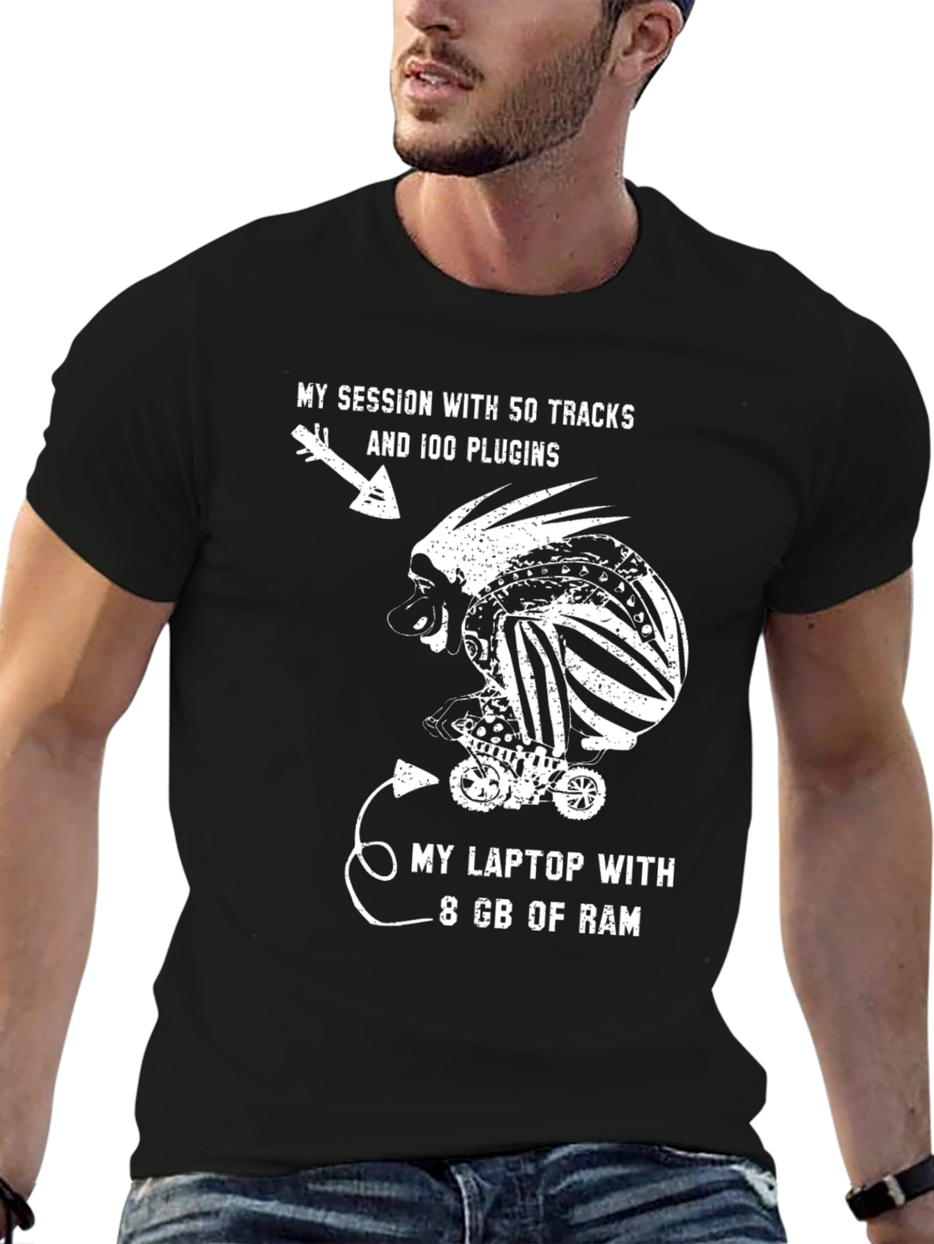 Funny Music Producer T-Shirt: 8GB RAM Struggles