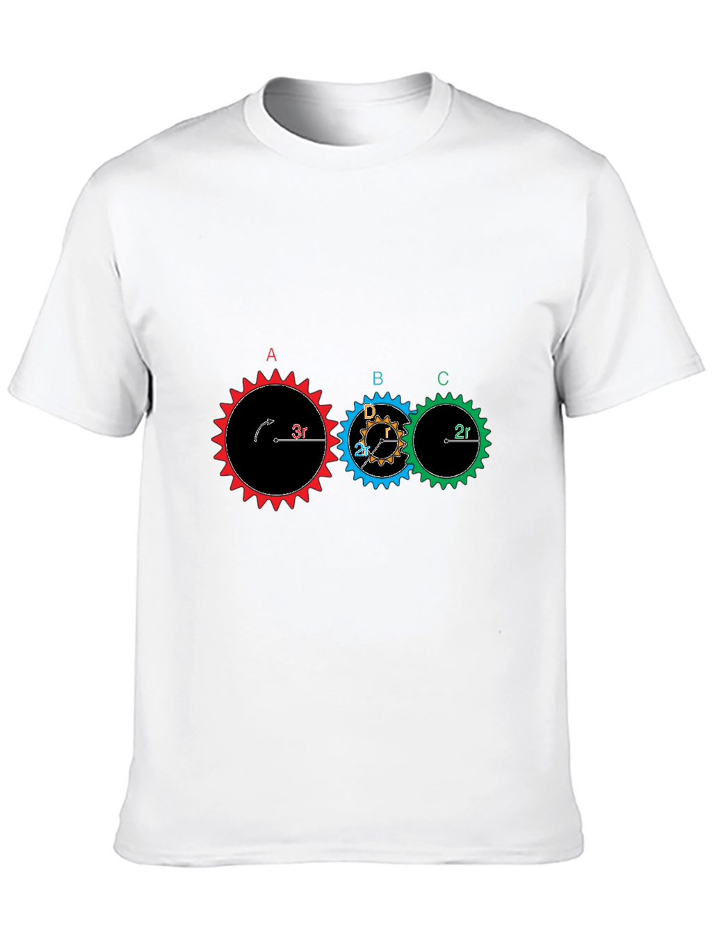 Gear Physics Graphic T-Shirt - Black Cotton Tee