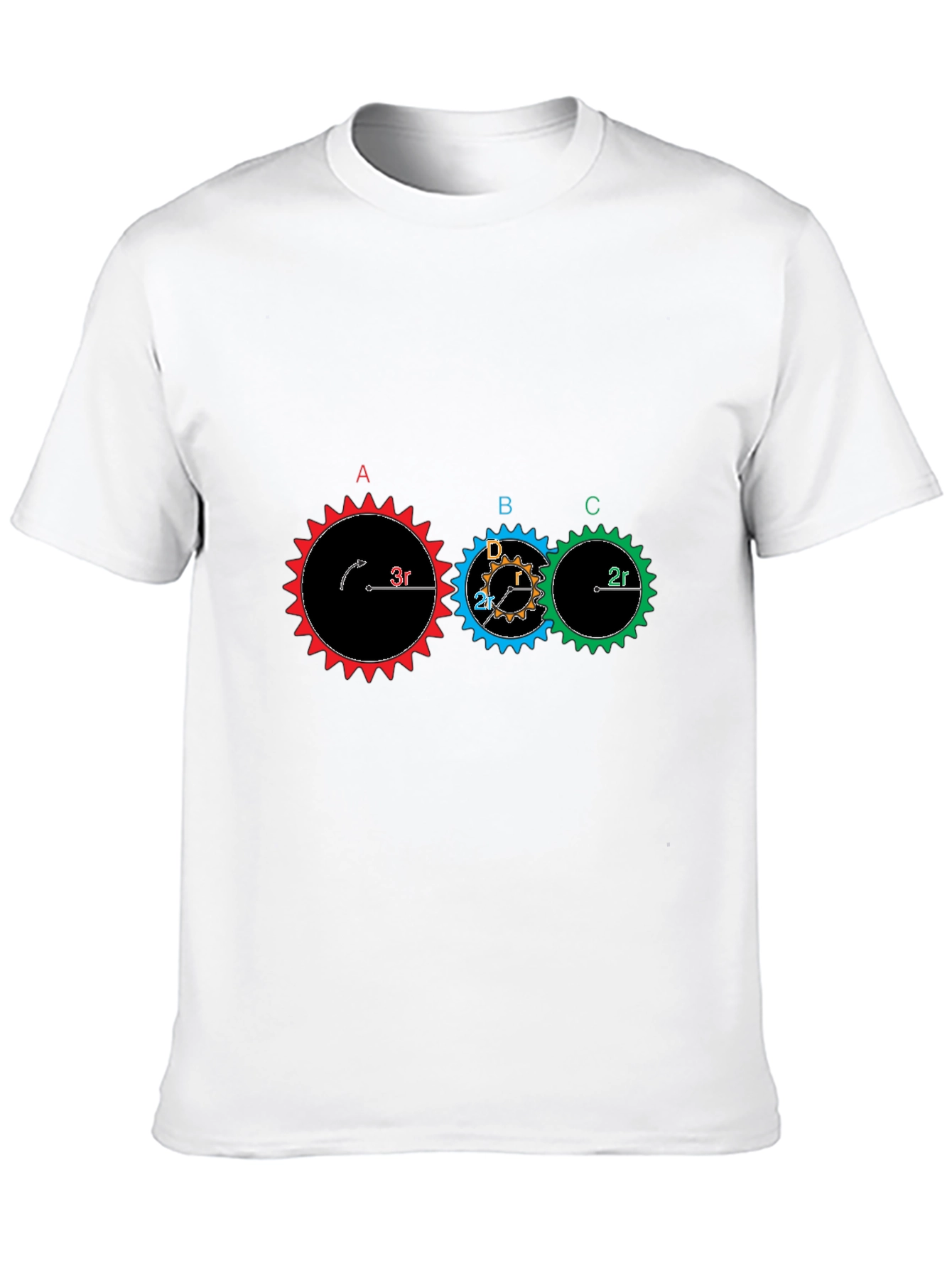 Gear Physics Graphic T-Shirt - Black Cotton Tee