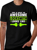 Awesome Locksmith Graphic T-Shirt
