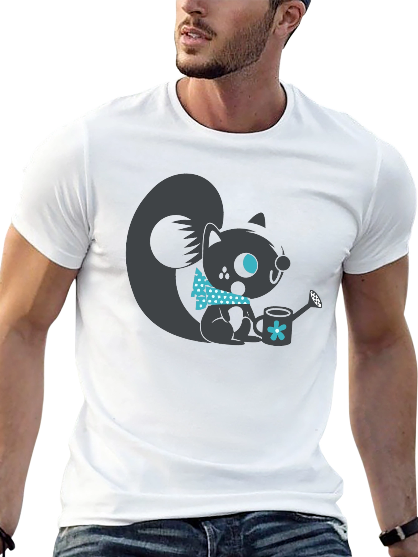 Squirrel Graphic Tee - Cute Animal Design