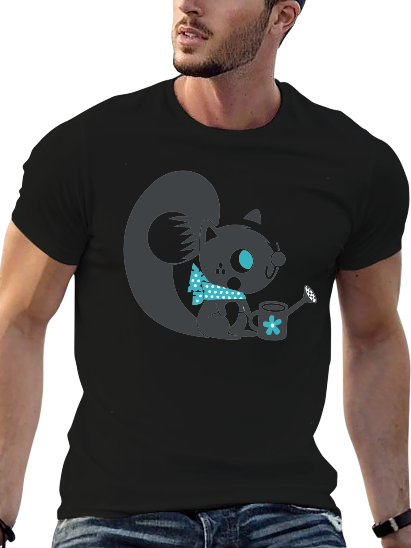 Squirrel Graphic Tee - Cute Animal Design
