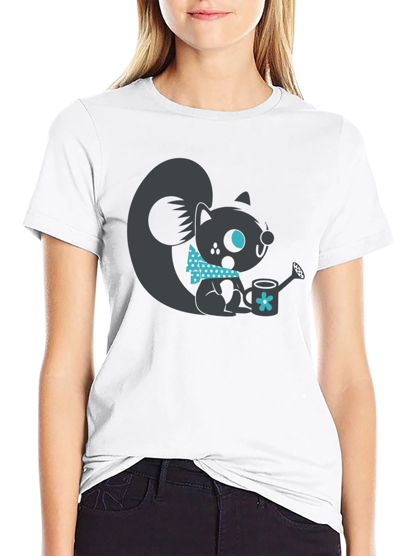 Squirrel Graphic Tee - Cute Animal Design