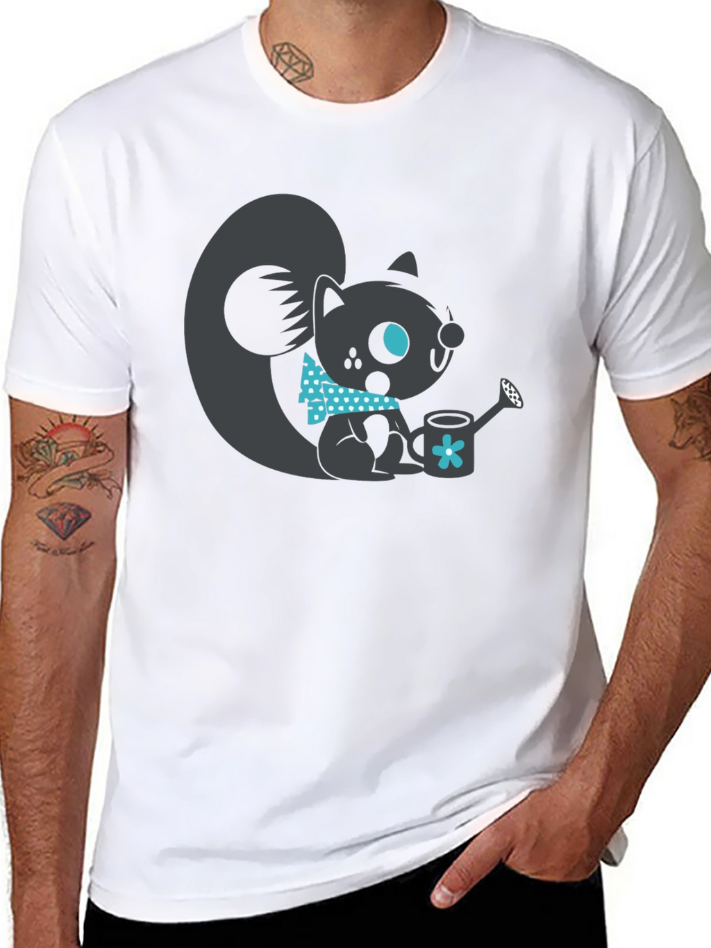 Squirrel Graphic Tee - Cute Animal Design
