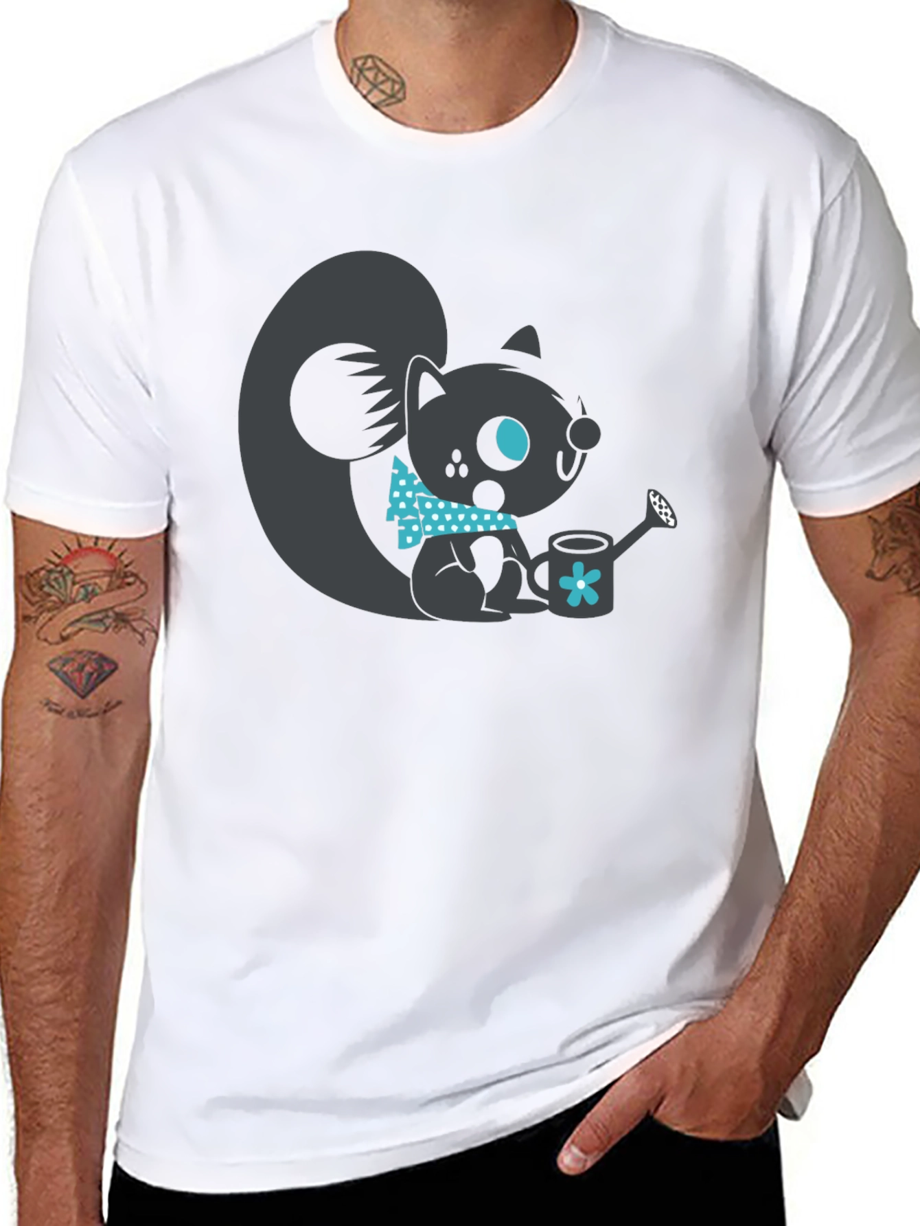 Squirrel Graphic Tee - Cute Animal Design