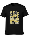 Cello In Hand Graphic T-Shirt