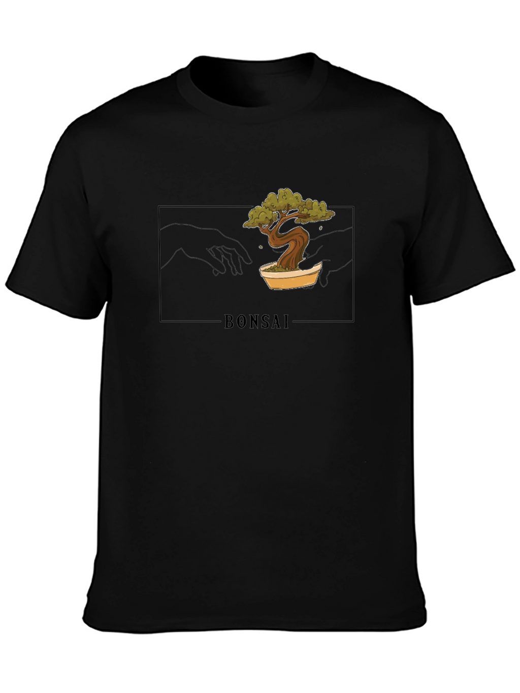 Bonsai Creation Graphic Tee - Black Unisex T-Shirt