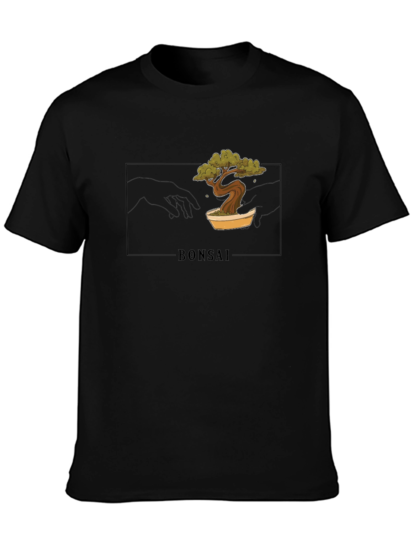 Bonsai Creation Graphic Tee - Black Unisex T-Shirt