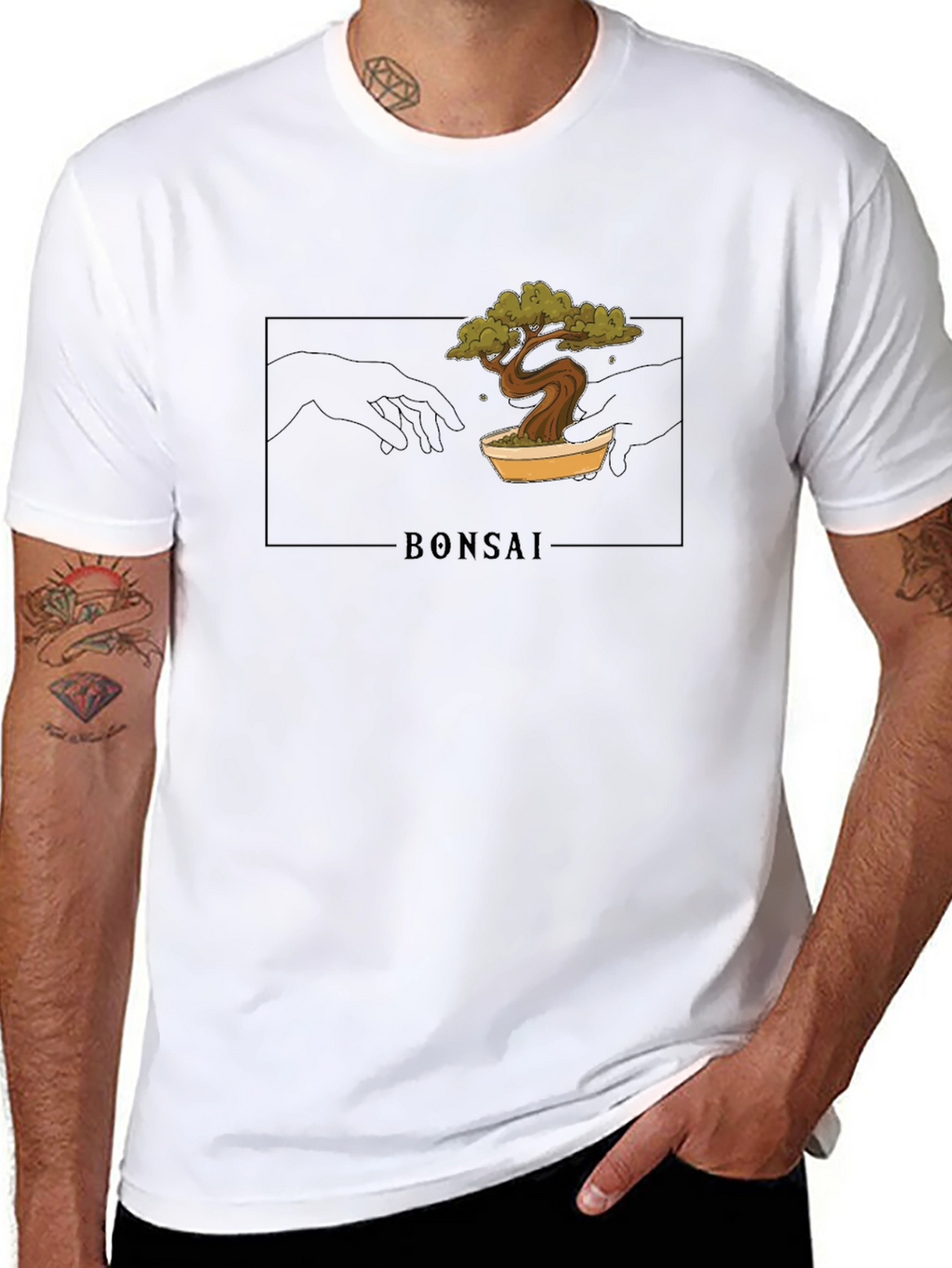 Bonsai Creation Graphic Tee - Black Unisex T-Shirt