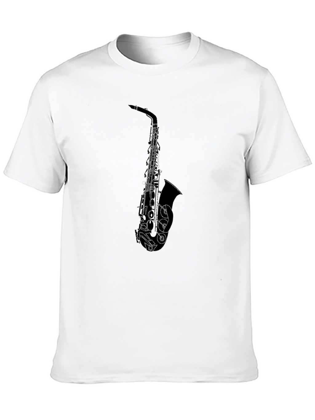 Saxophone Graphic Tee - Stylish Music Lovers Shirt