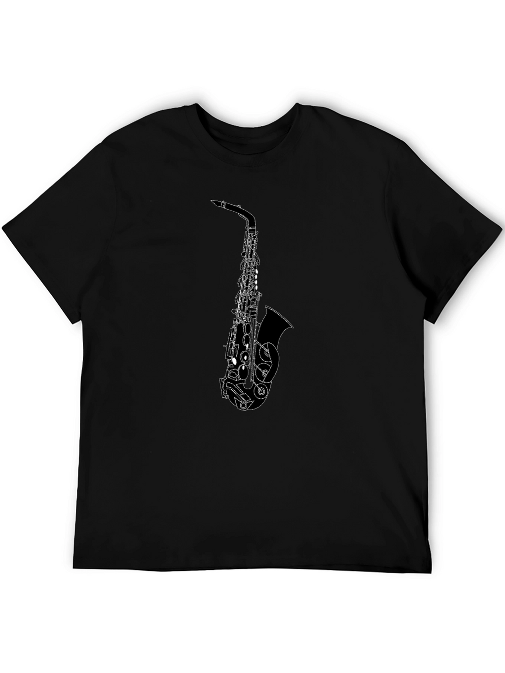Saxophone Graphic Tee - Stylish Music Lovers Shirt
