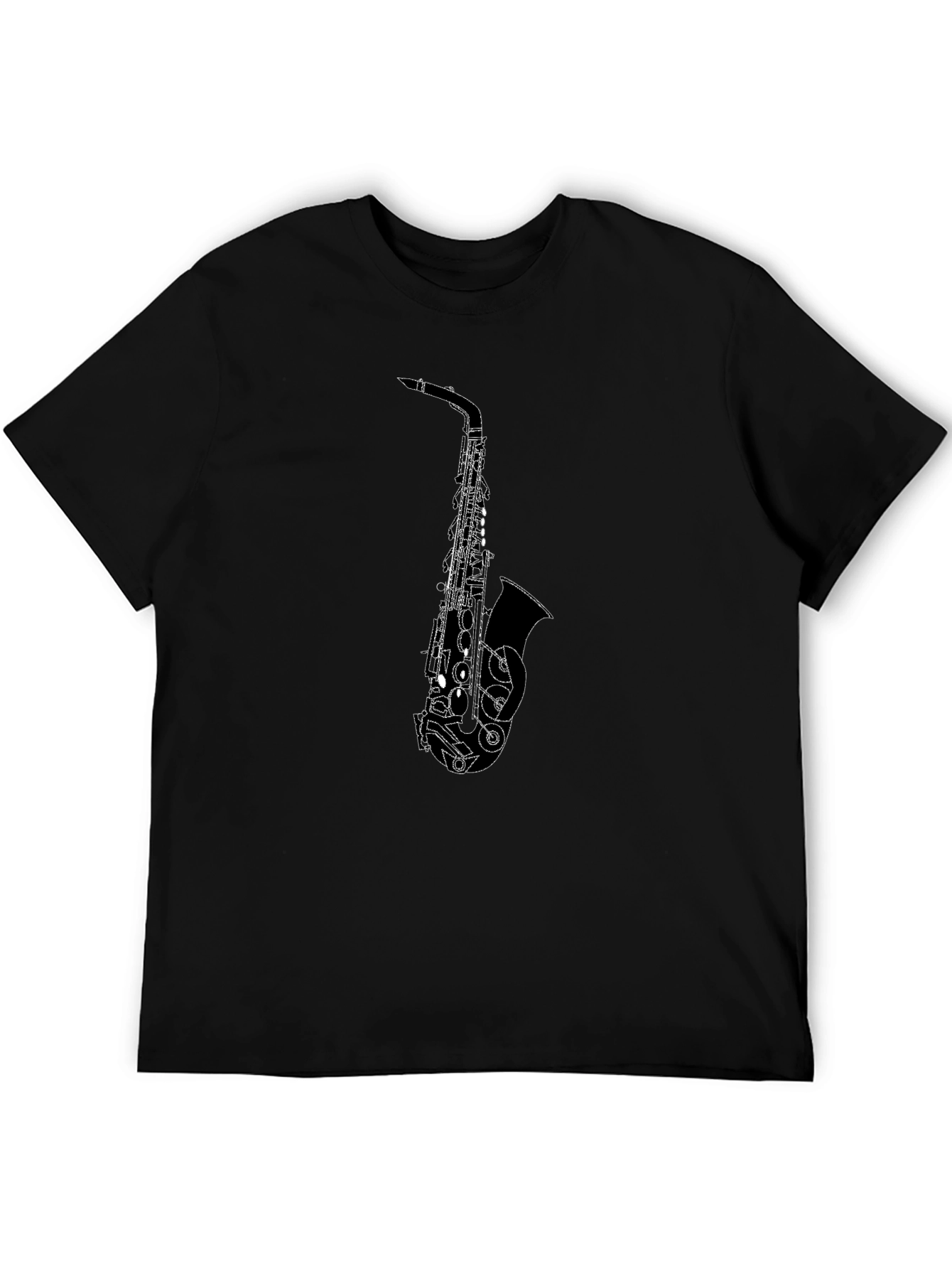 Saxophone Graphic Tee - Stylish Music Lovers Shirt