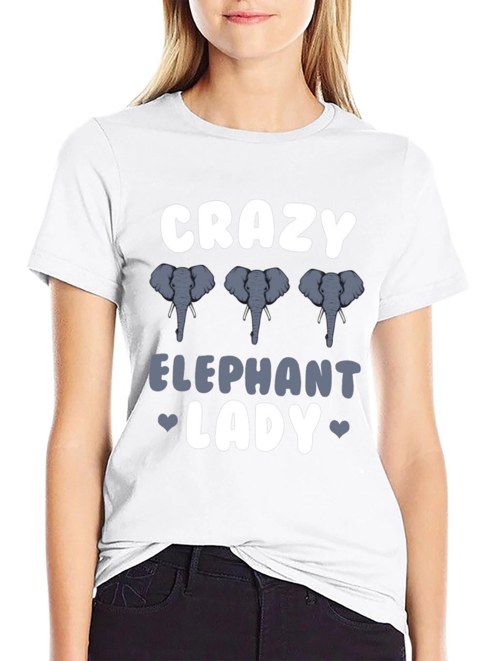 Crazy Elephant Lady T-Shirt - Animal Lover Tee