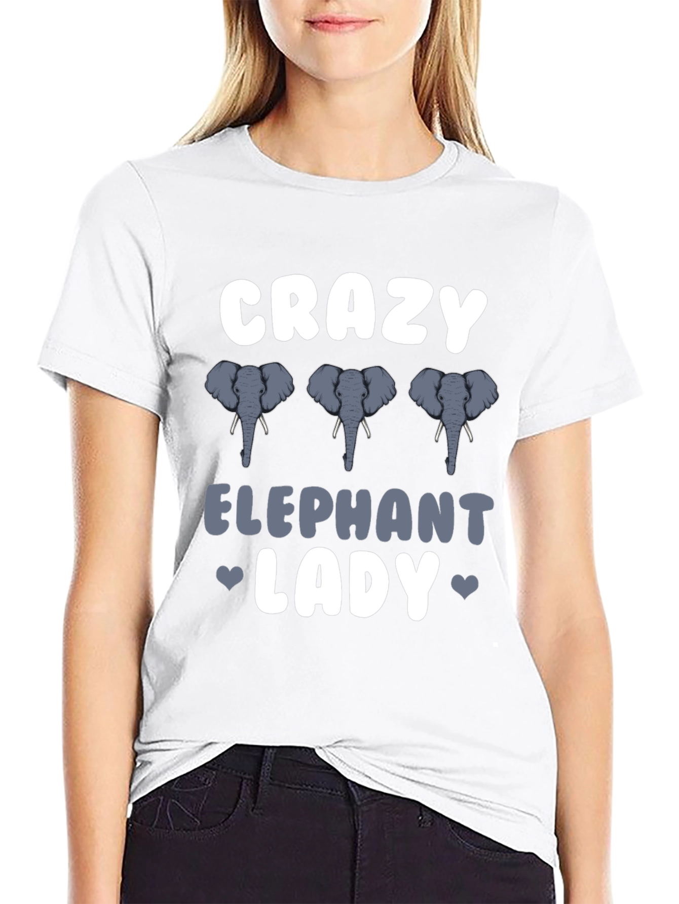 Crazy Elephant Lady T-Shirt - Animal Lover Tee