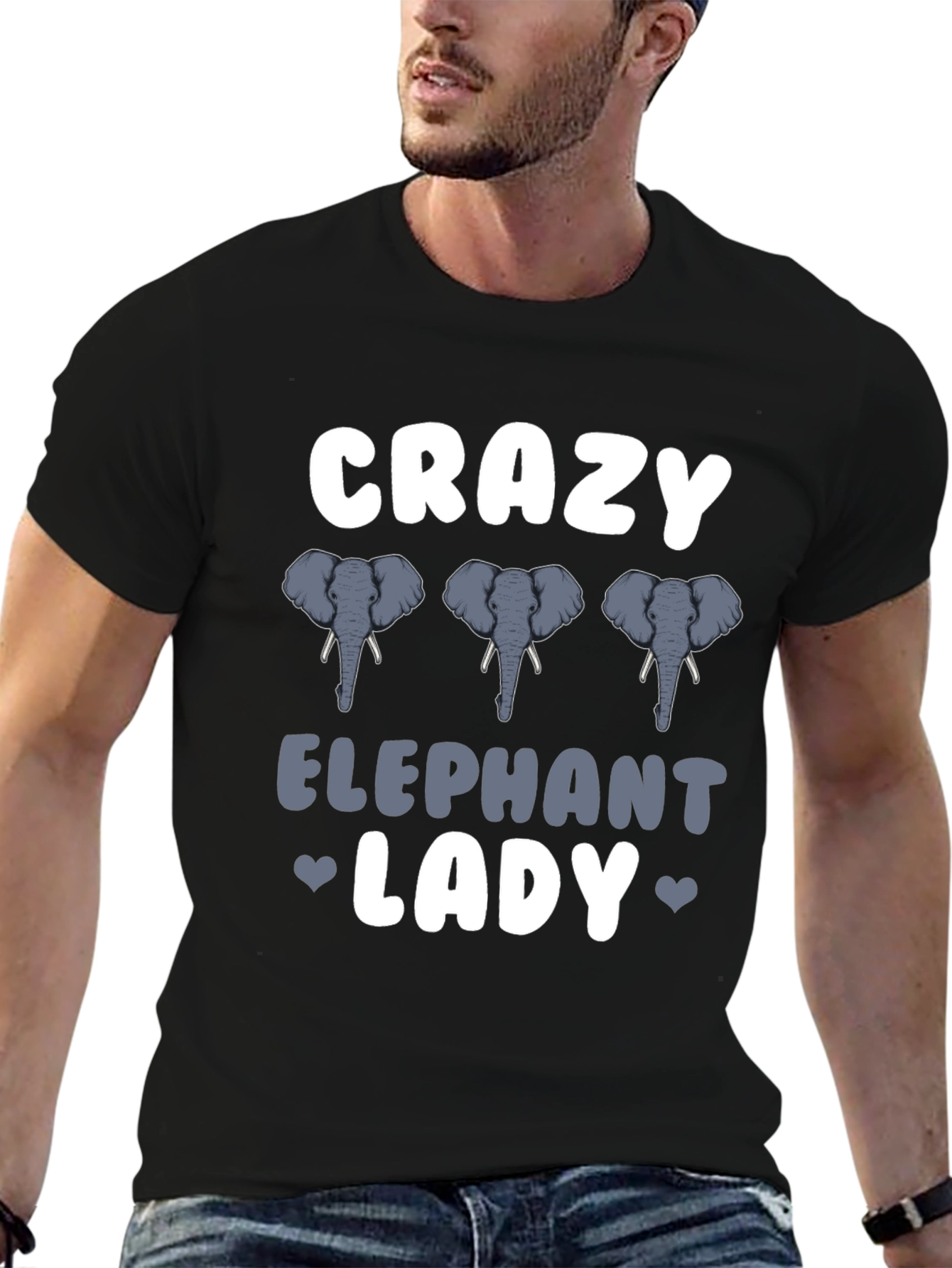 Crazy Elephant Lady T-Shirt - Animal Lover Tee