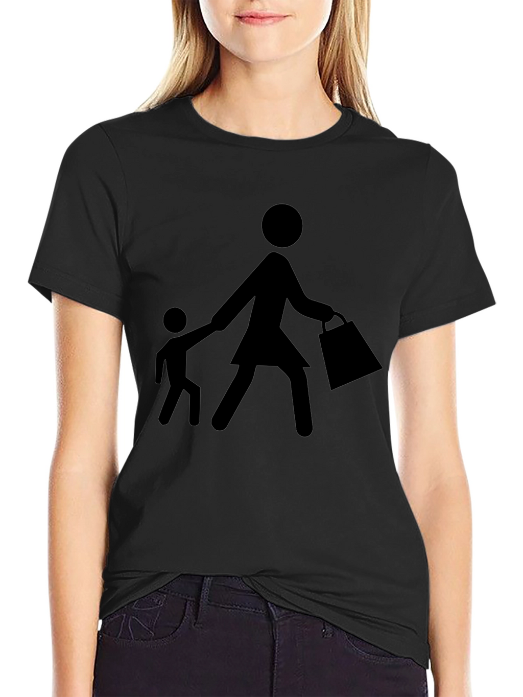 Mom and Child Graphic T-Shirt - Casual Wear