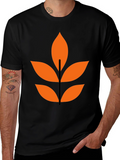 Abstract Leaf Graphic T-Shirt - Modern Design