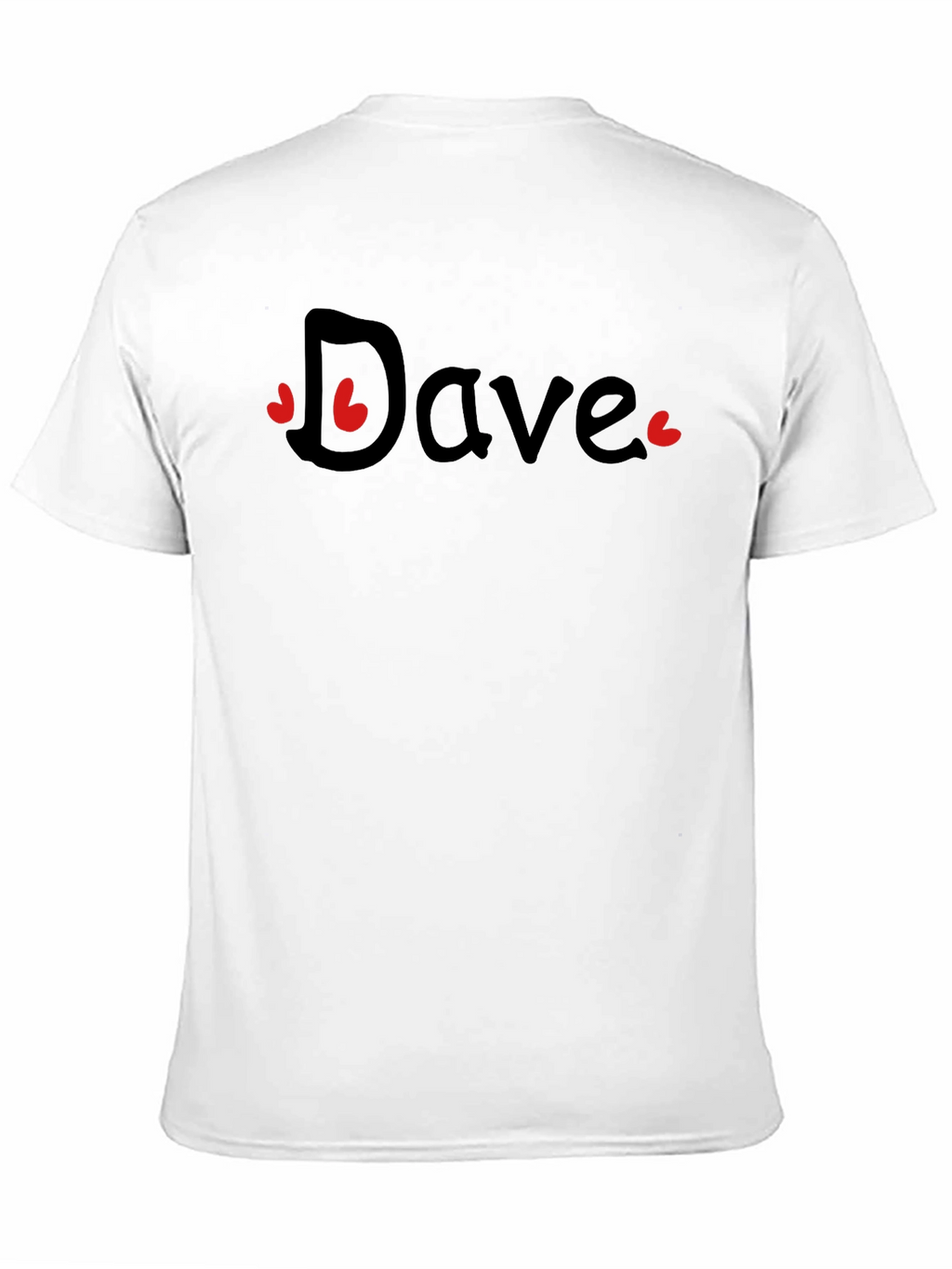 Dave Heart Graphic Black T-Shirt