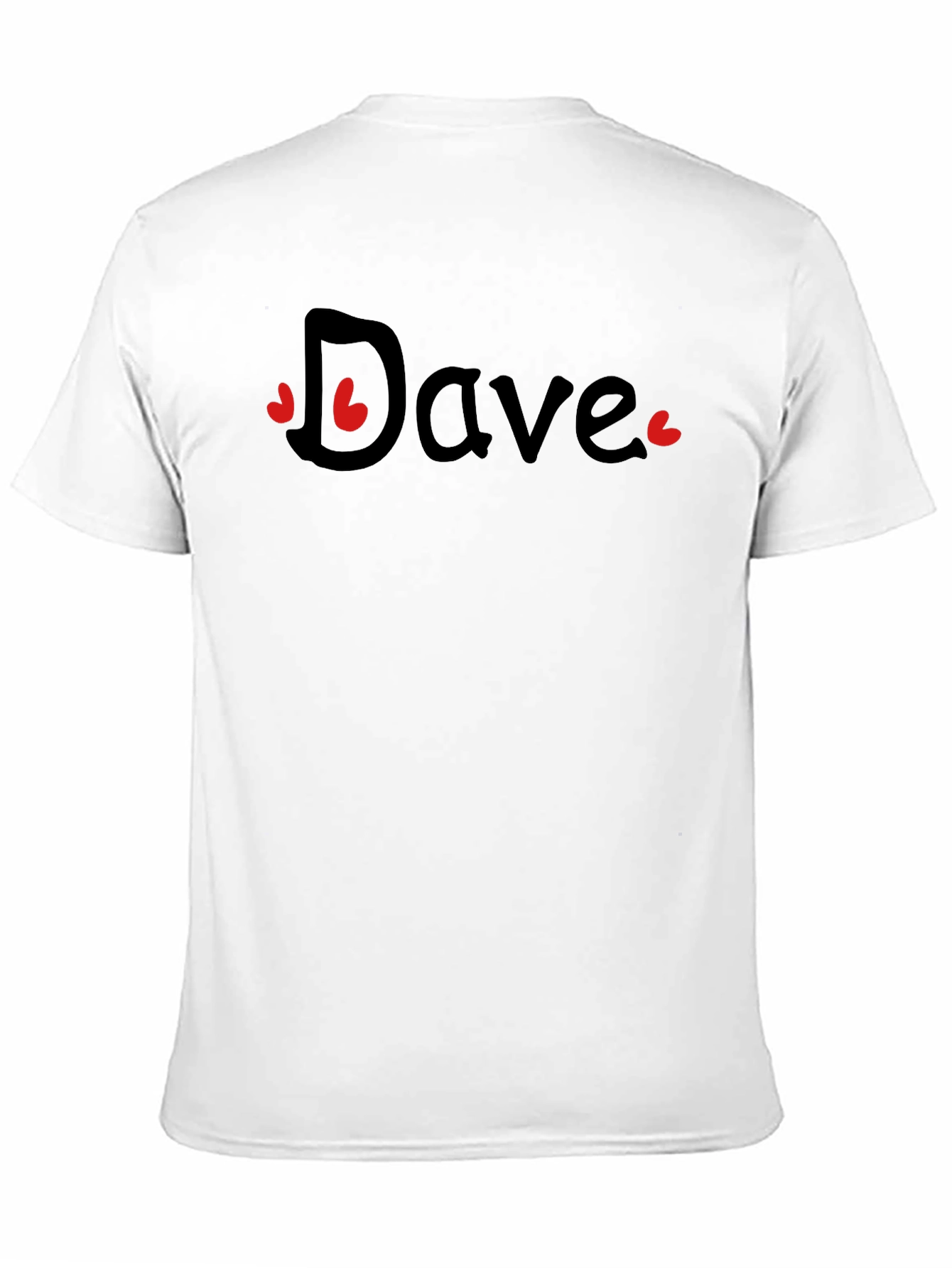 Dave Heart Graphic Black T-Shirt