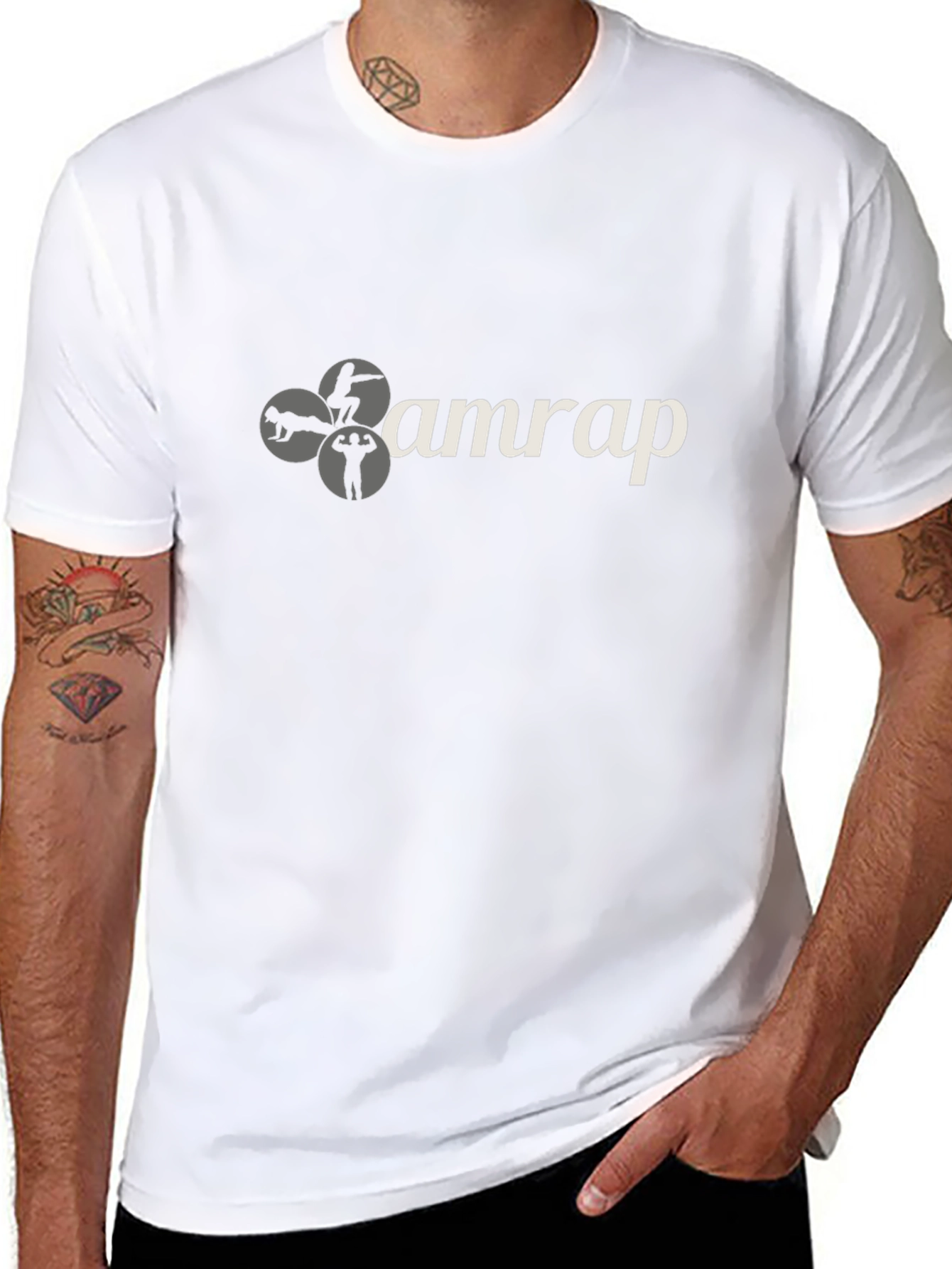 AMRAP Workout Graphic Tee - Black Cotton