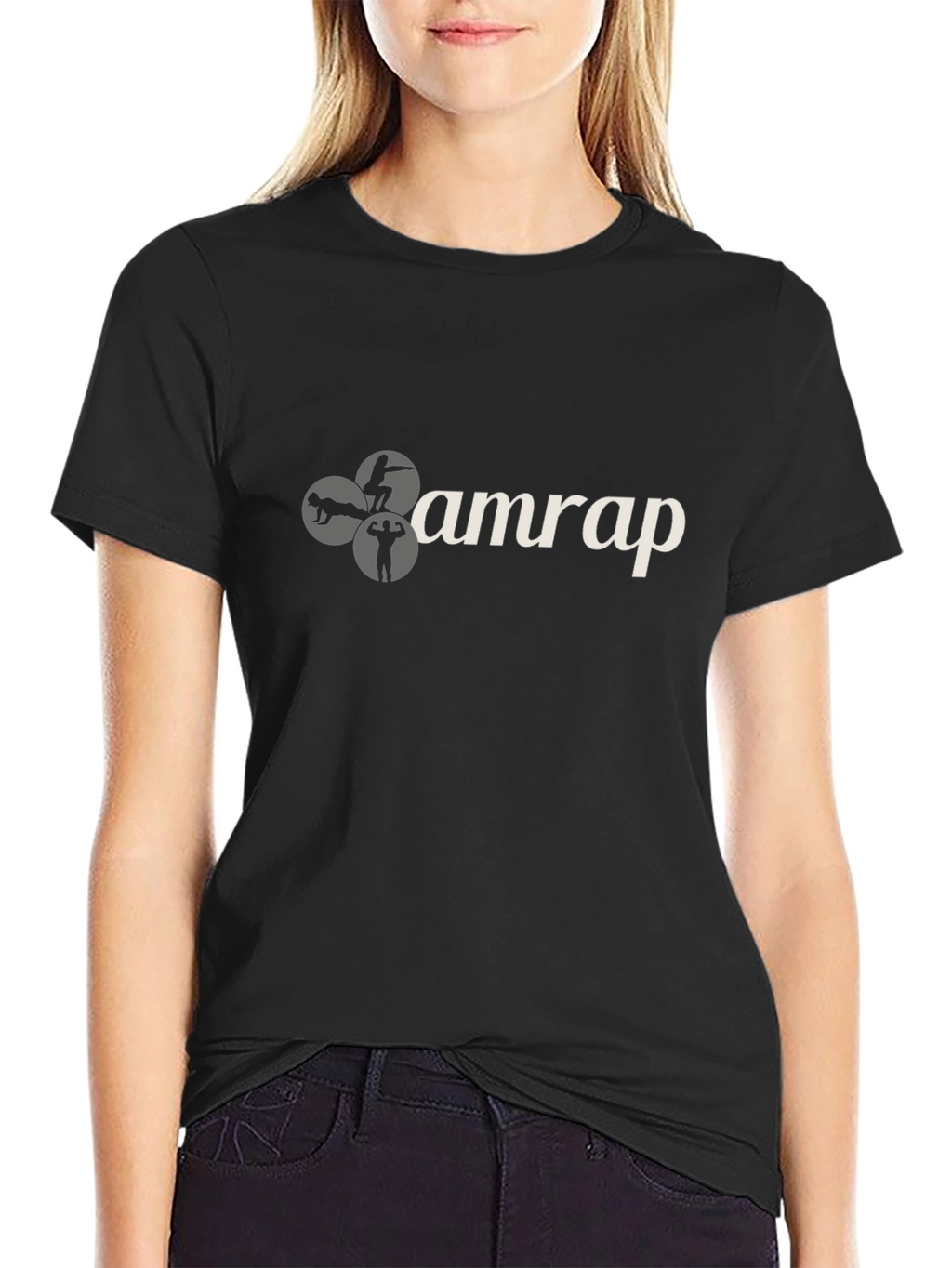 AMRAP Workout Graphic Tee - Black Cotton
