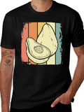 Retro Avocado Graphic Tee - Stylish Foodie Shirt