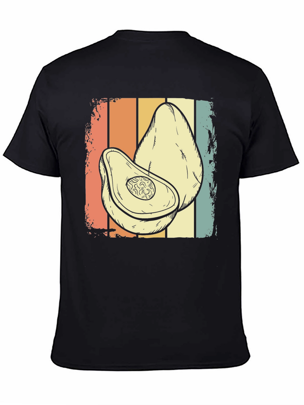 Retro Avocado Graphic Tee - Stylish Foodie Shirt