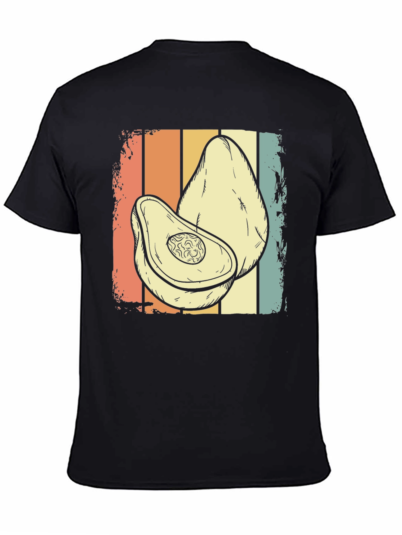 Retro Avocado Graphic Tee - Stylish Foodie Shirt