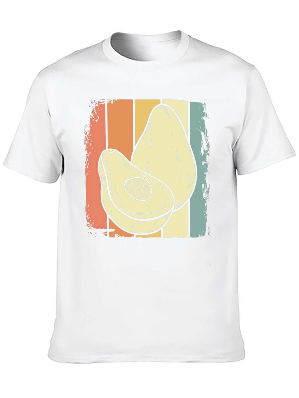 Retro Avocado Graphic Tee - Stylish Foodie Shirt