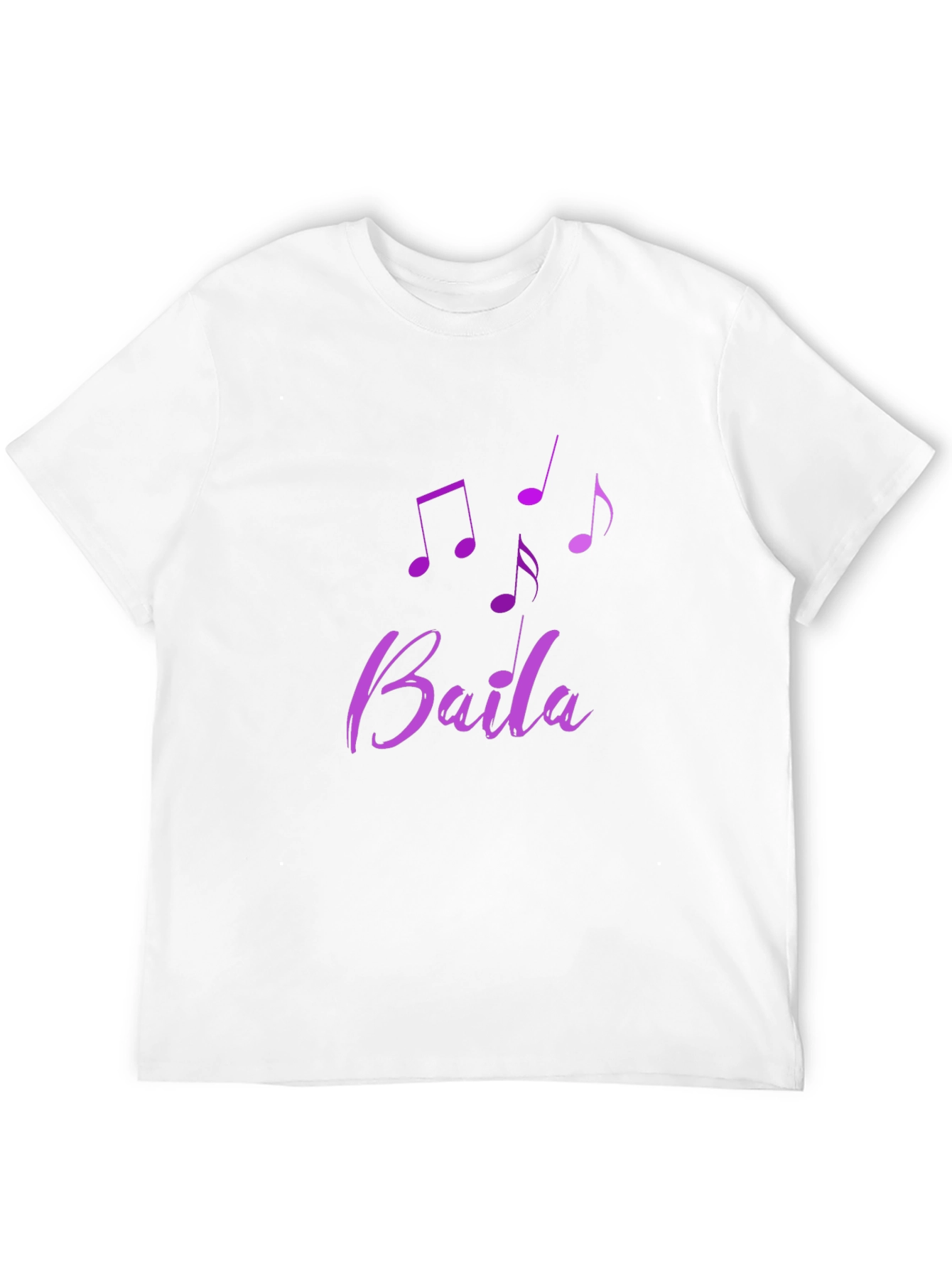 Baila Music Note Tee - Stylish Black Cotton Shirt