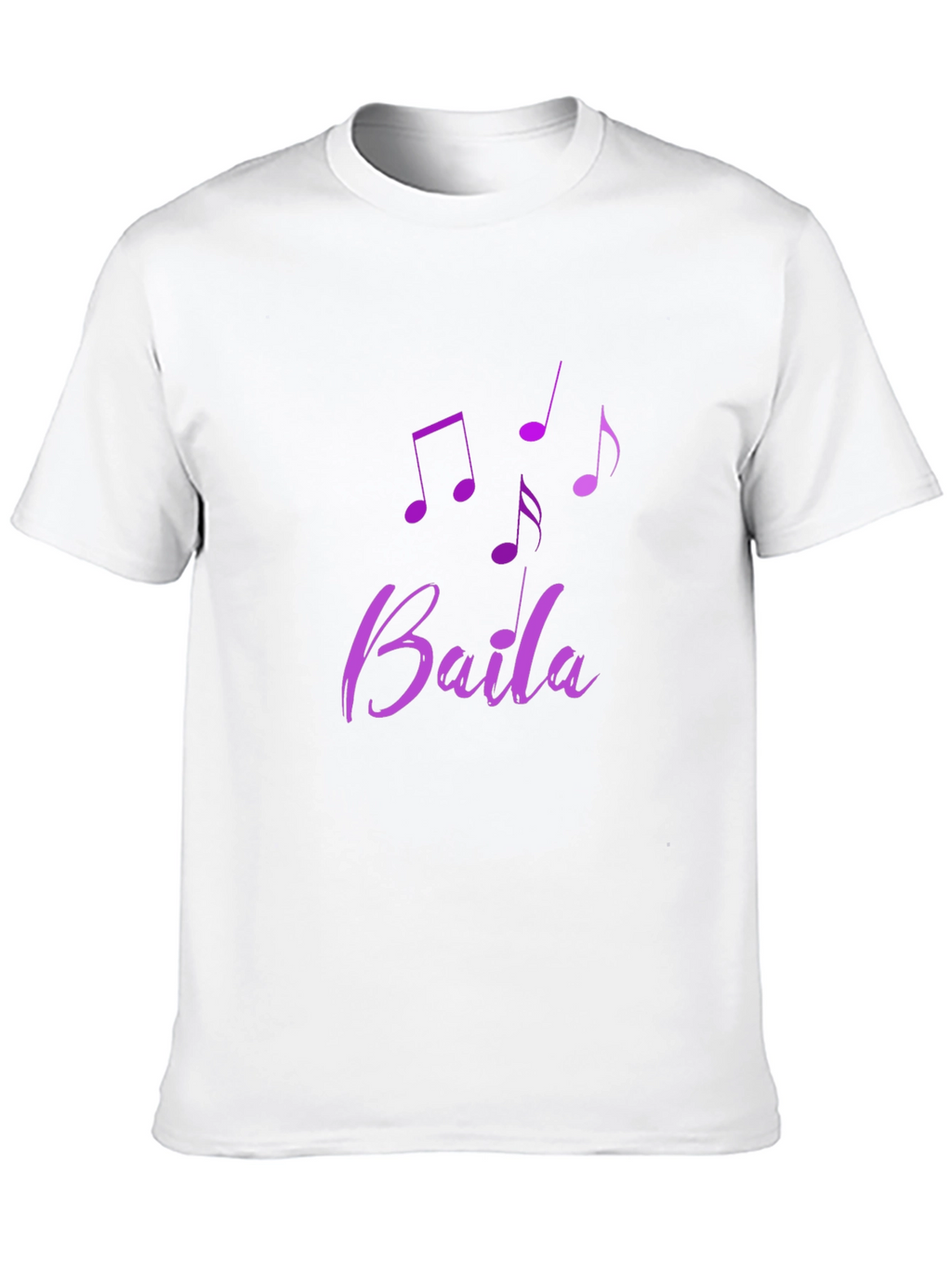 Baila Music Note Tee - Stylish Black Cotton Shirt