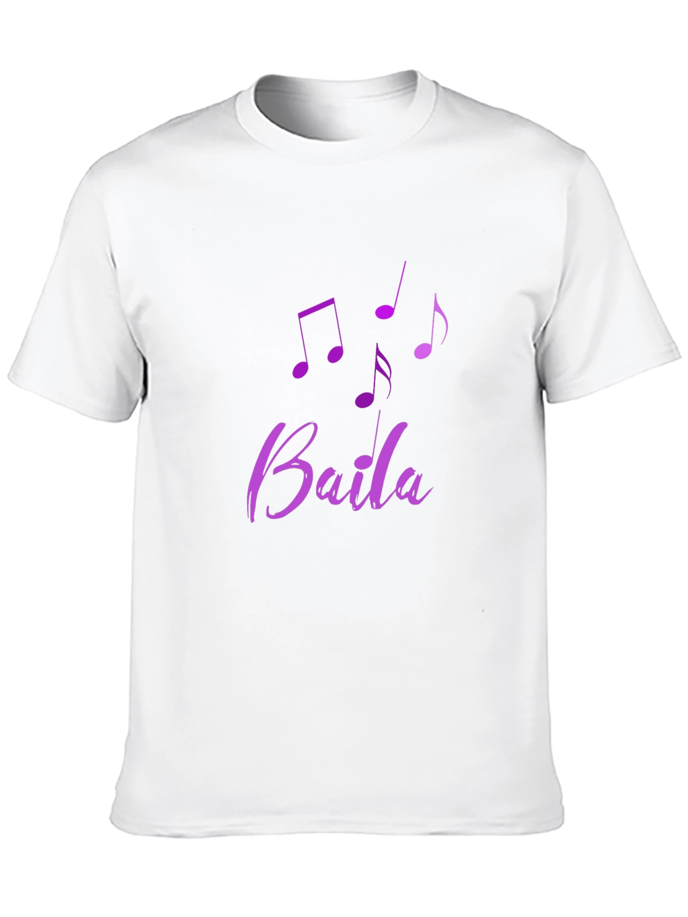 Baila Music Note Tee - Stylish Black Cotton Shirt