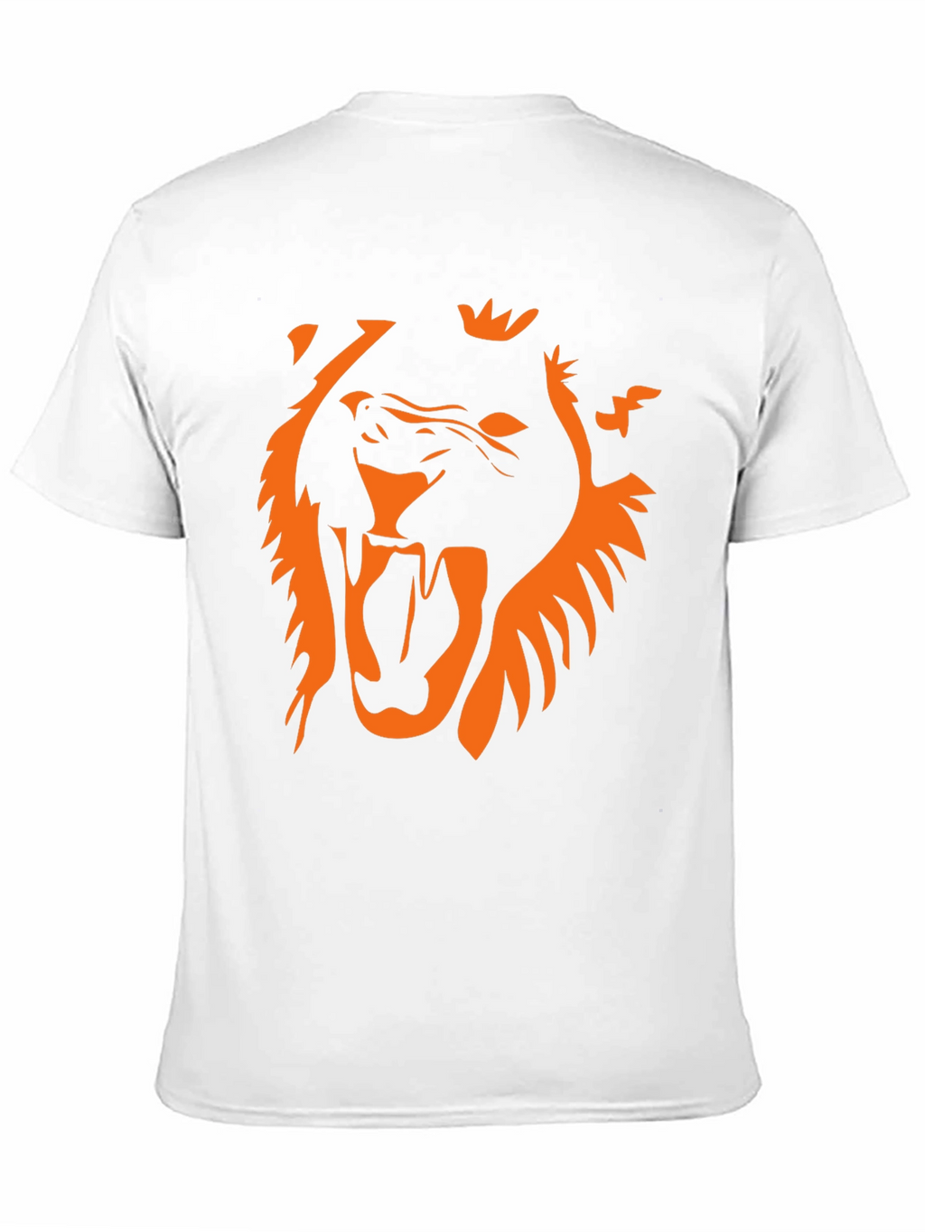 Bold Lion Graphic Tee - Black Cotton T-Shirt
