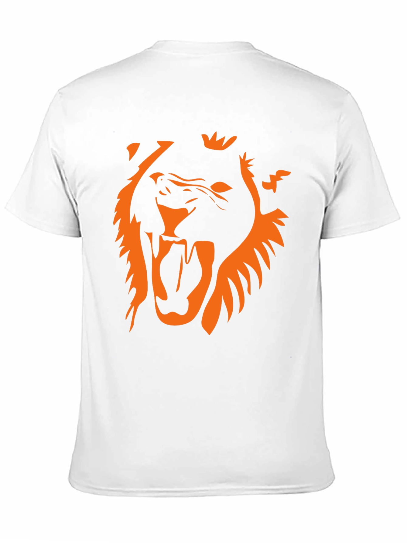 Bold Lion Graphic Tee - Black Cotton T-Shirt