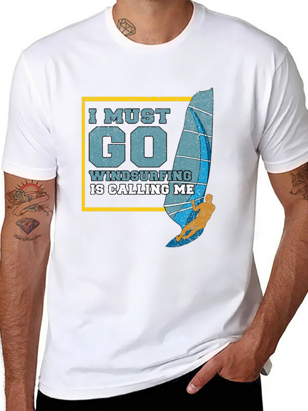Windsurfing Calling Me Graphic Tee