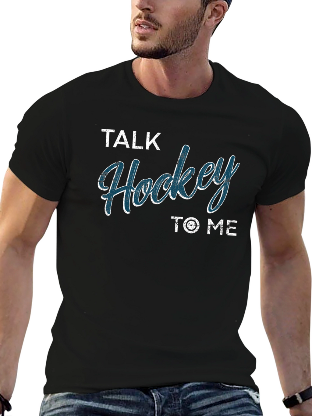 Talk Hockey to Me Graphic T-Shirt