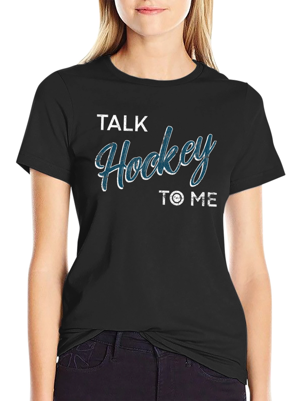 Talk Hockey to Me Graphic T-Shirt
