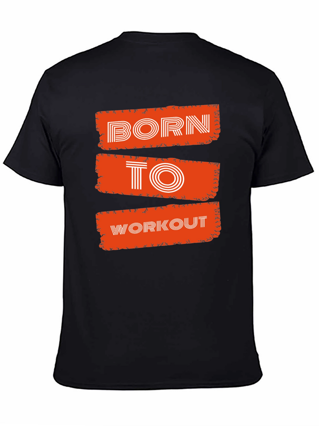 Born To Workout Graphic Tee - Black