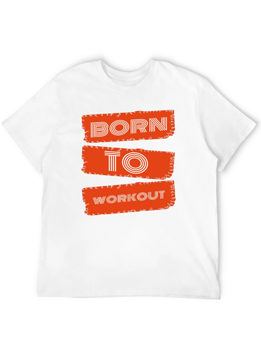 Born To Workout Graphic Tee - Black