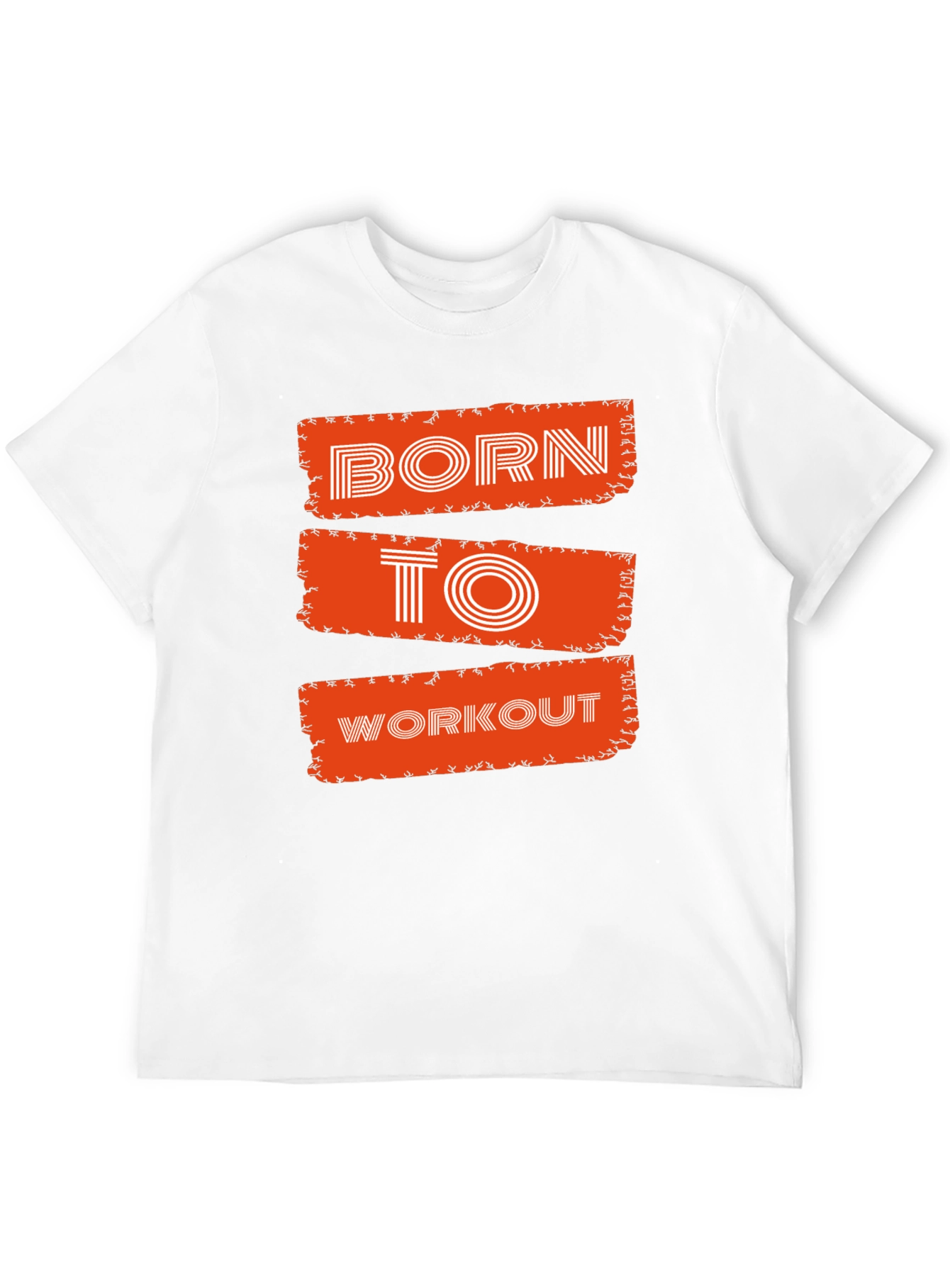 Born To Workout Graphic Tee - Black