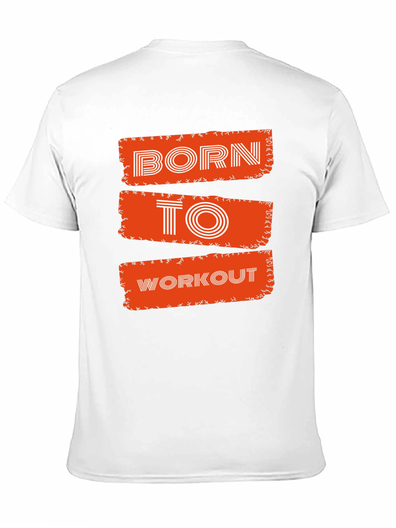Born To Workout Graphic Tee - Black