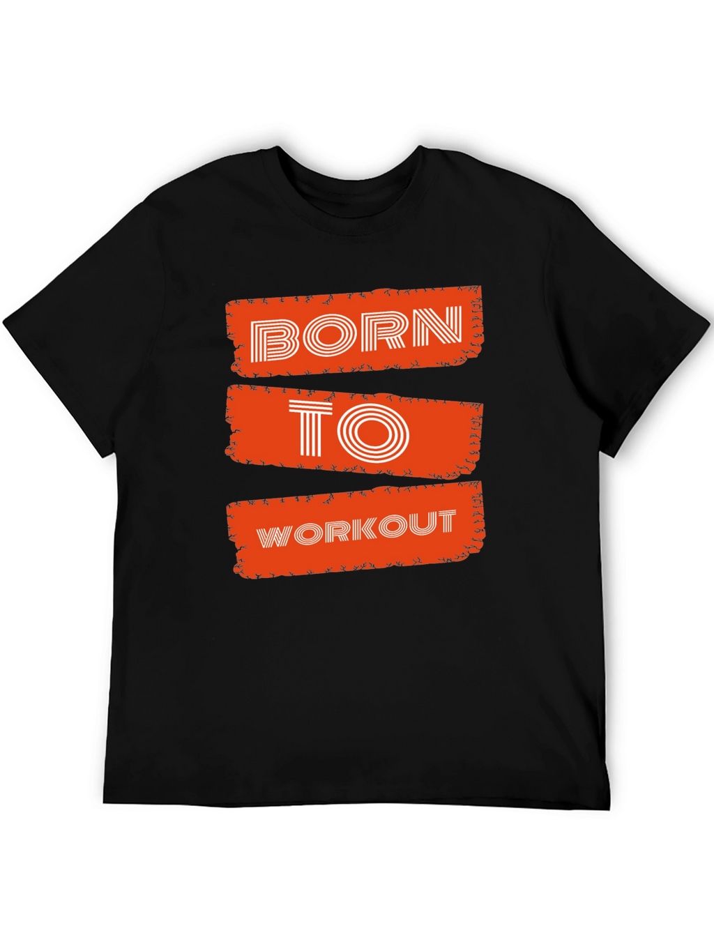 Born To Workout Graphic Tee - Black
