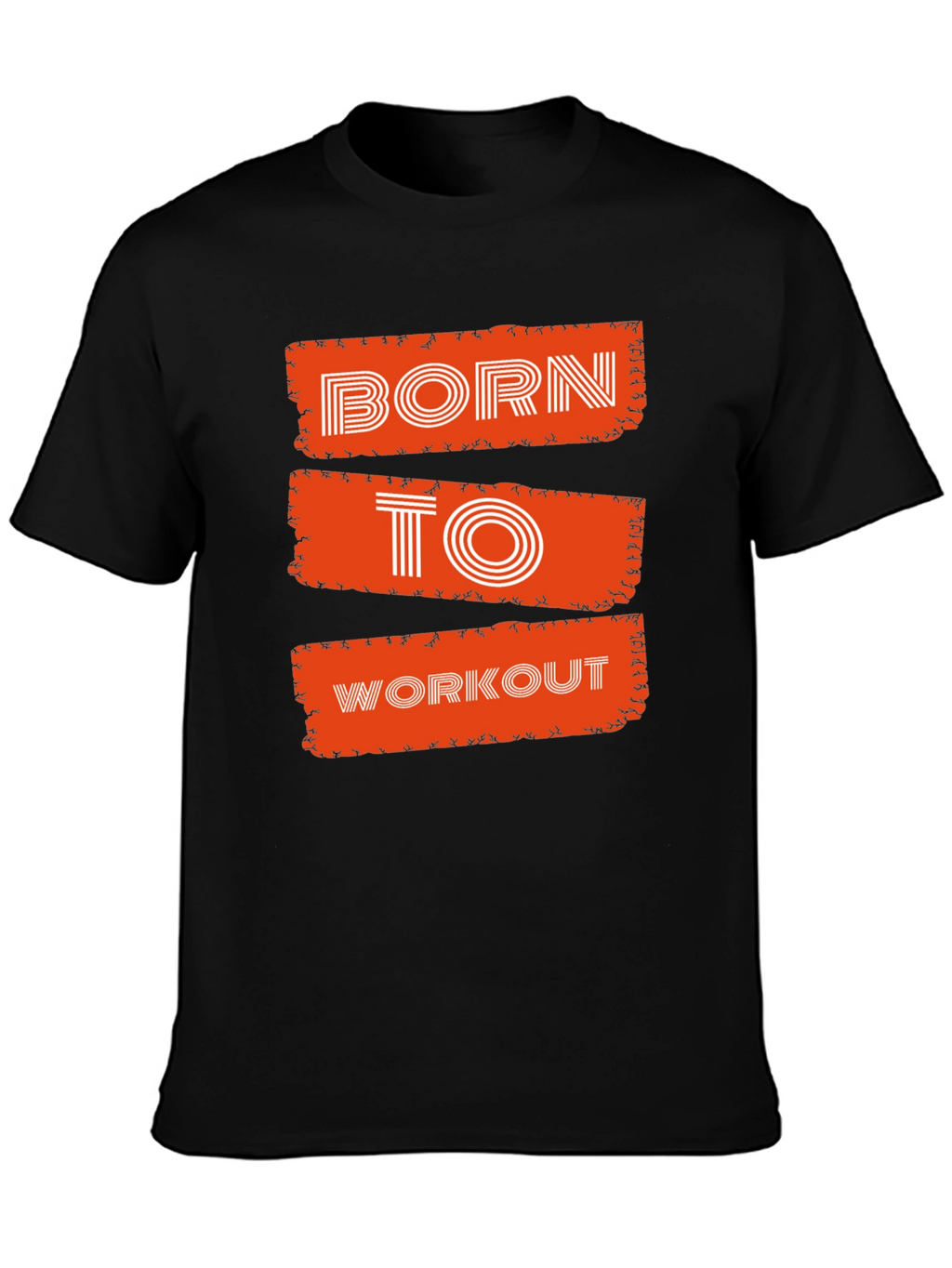 Born To Workout Graphic Tee - Black